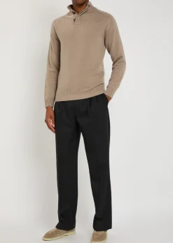 City wool and cashmere-blend jumper