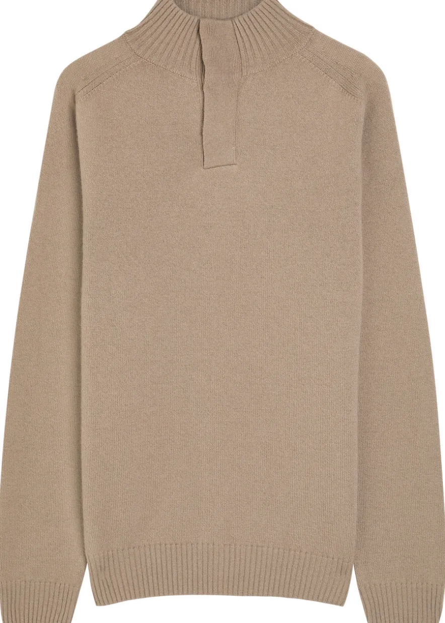 City wool and cashmere-blend jumper