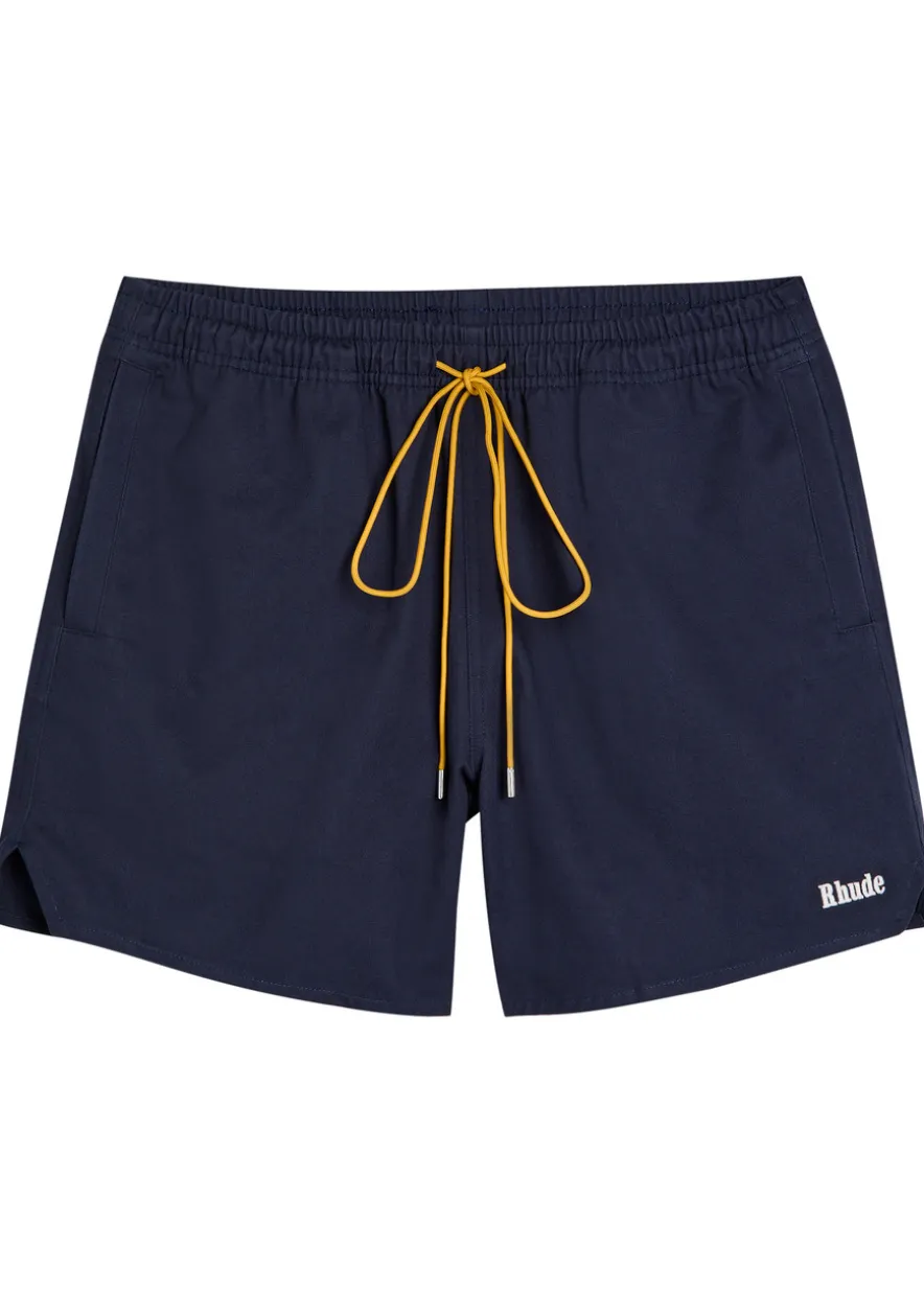 Classic Logo-embroidered cotton shorts