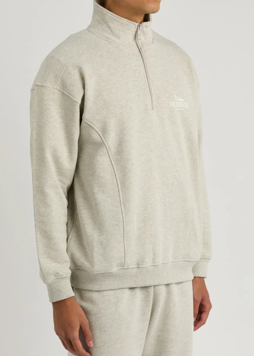 Classic logo half-zip cotton sweatshirt