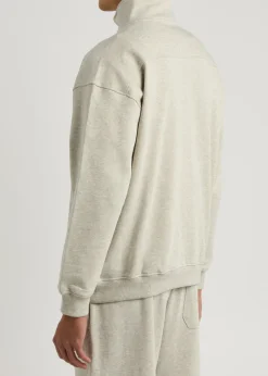 Classic logo half-zip cotton sweatshirt