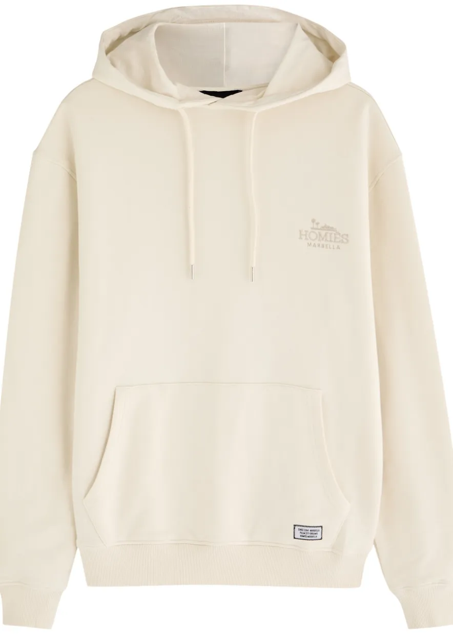 Classic logo-print hooded cotton sweatshirt