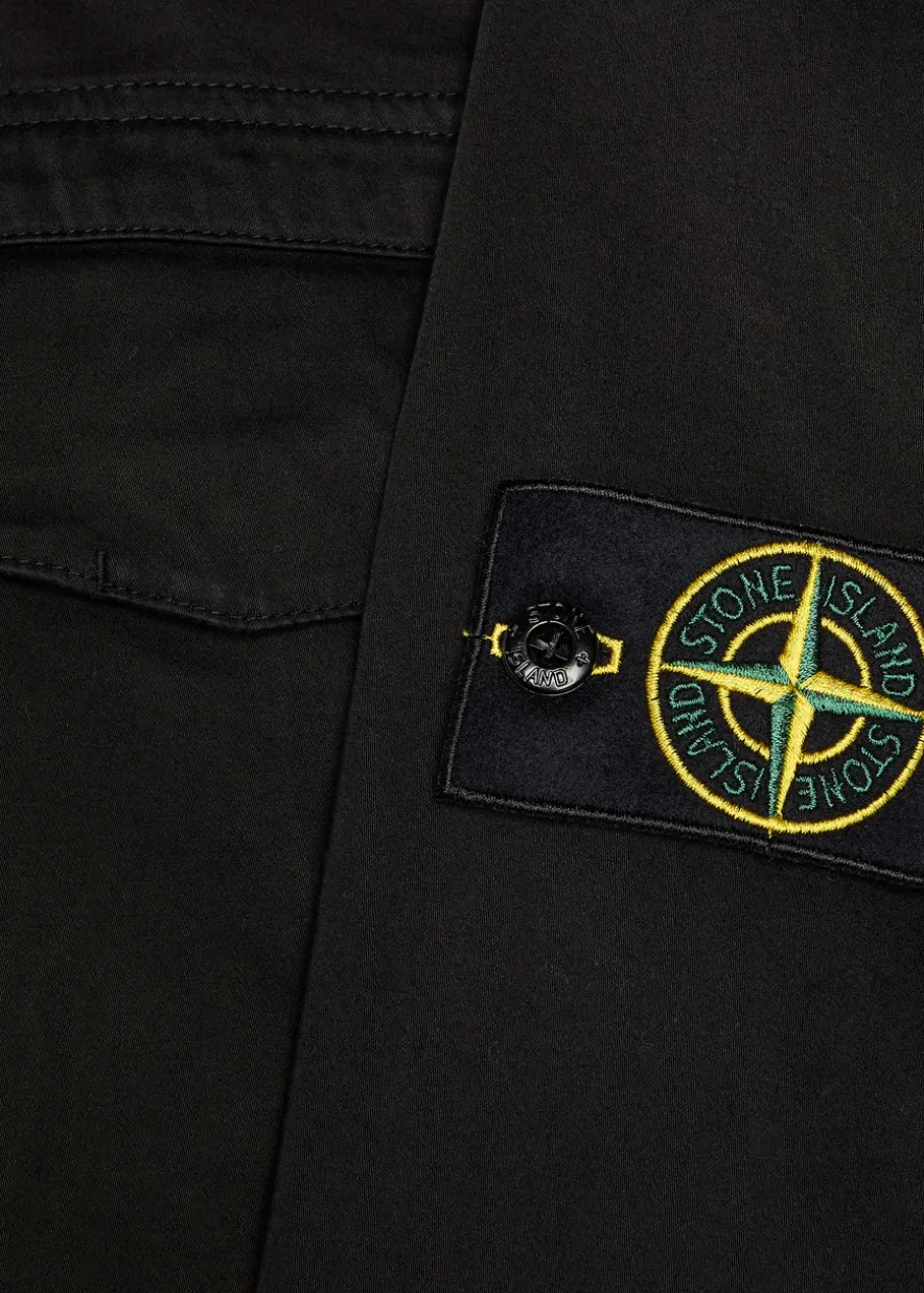Classic logo stretch-cotton overshirt