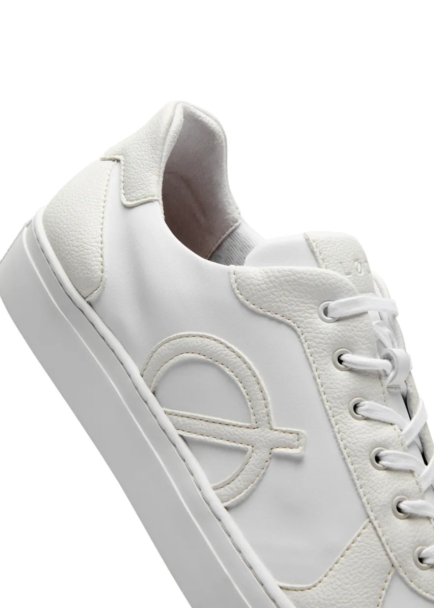 Classic panelled faux leather sneakers