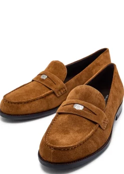 Classic Penny suede loafers