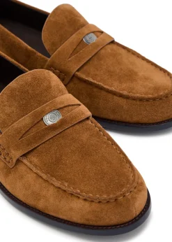 Classic Penny suede loafers