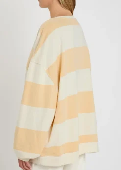 Classic striped terry sweatshirt
