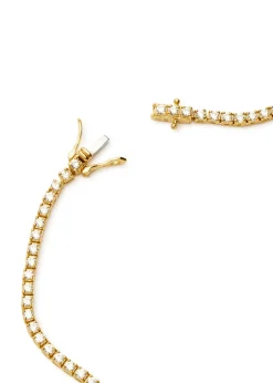 Classic Tennis 18kt gold-plated necklace
