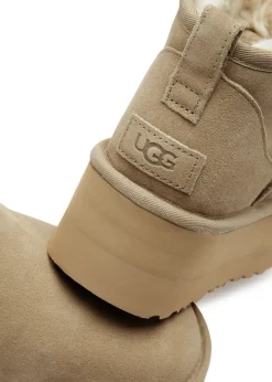 Classic Ultra Mini suede flatform boots