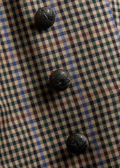 Claude Dicky plaid stretch-wool blazer