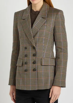 Claude Dicky plaid stretch-wool blazer