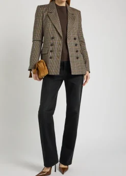 Claude Dicky plaid stretch-wool blazer