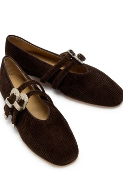 Claudia cordouroy ballet flats