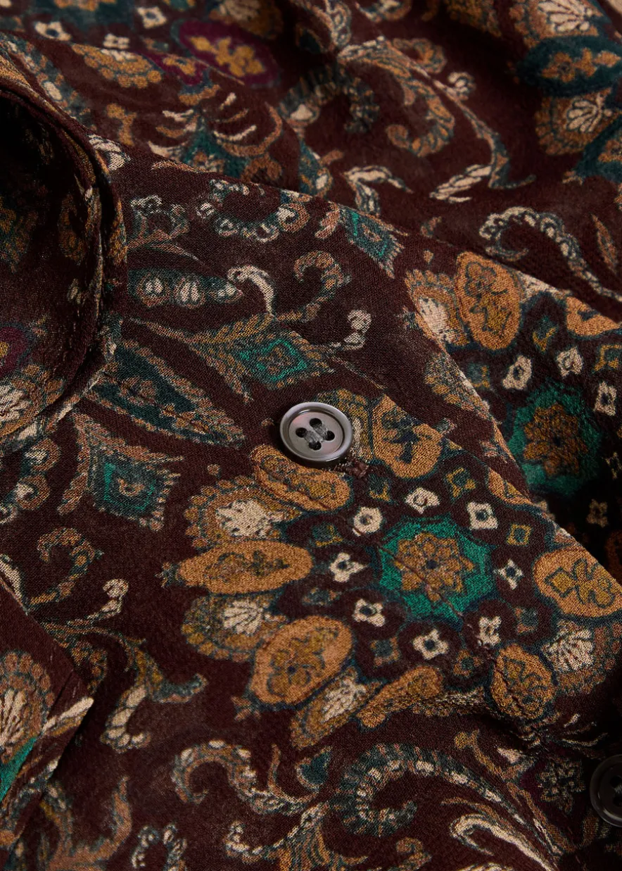 Claud patterned silk blouse