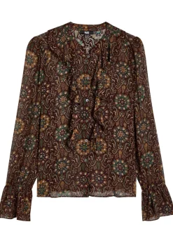 Claud patterned silk blouse