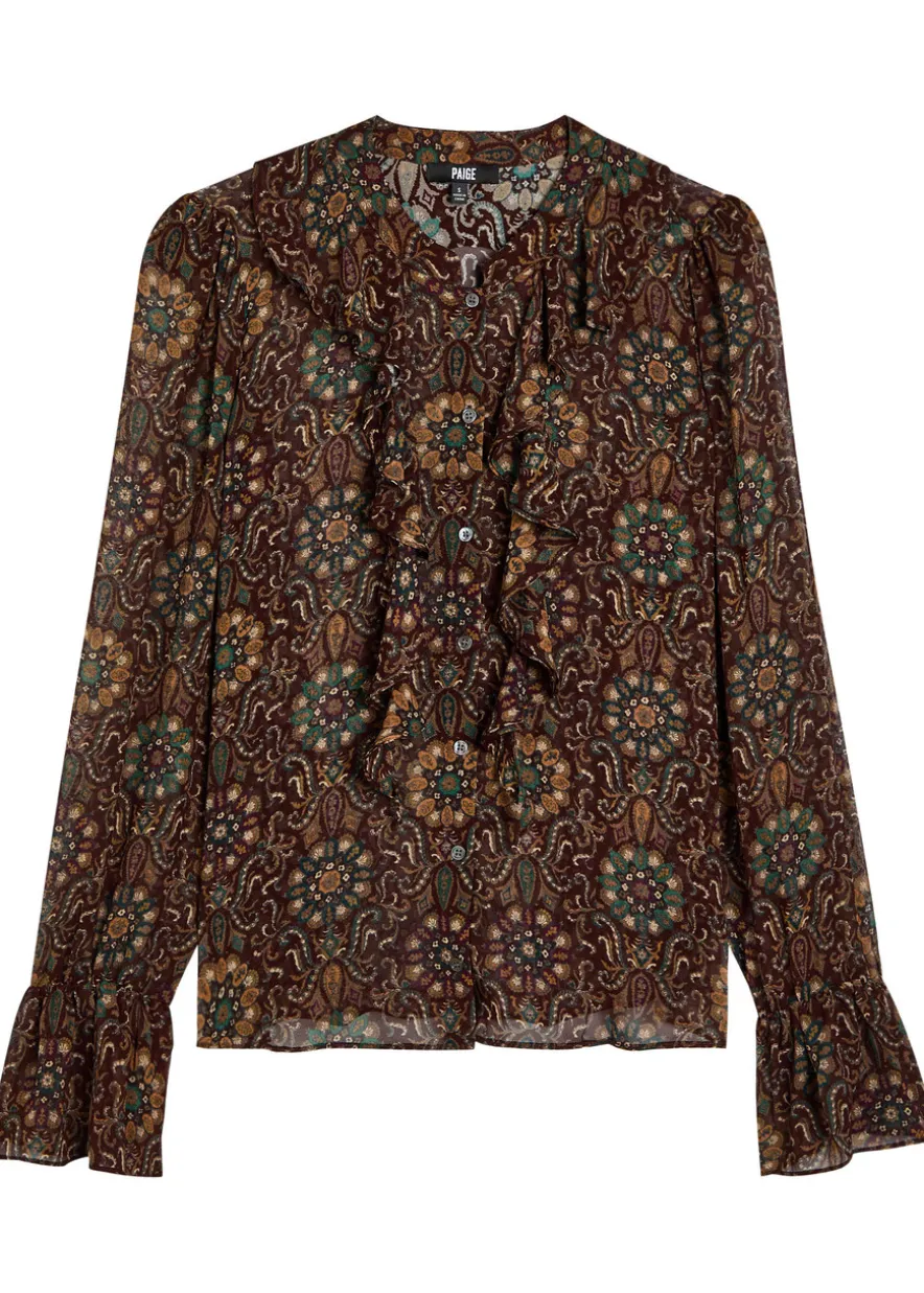Claud patterned silk blouse