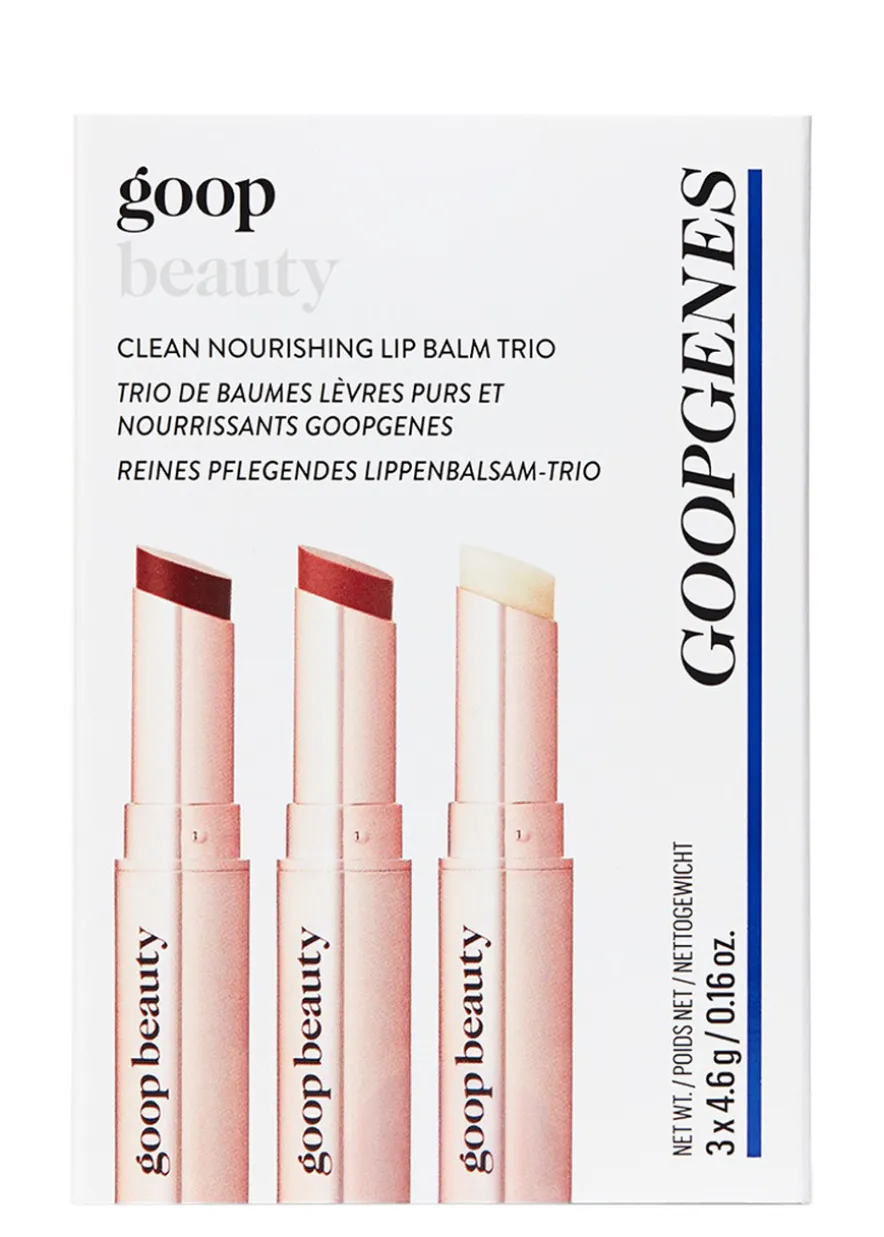 Clean Nourishing Lip Balm Trio - Clear, Garnet & Rose