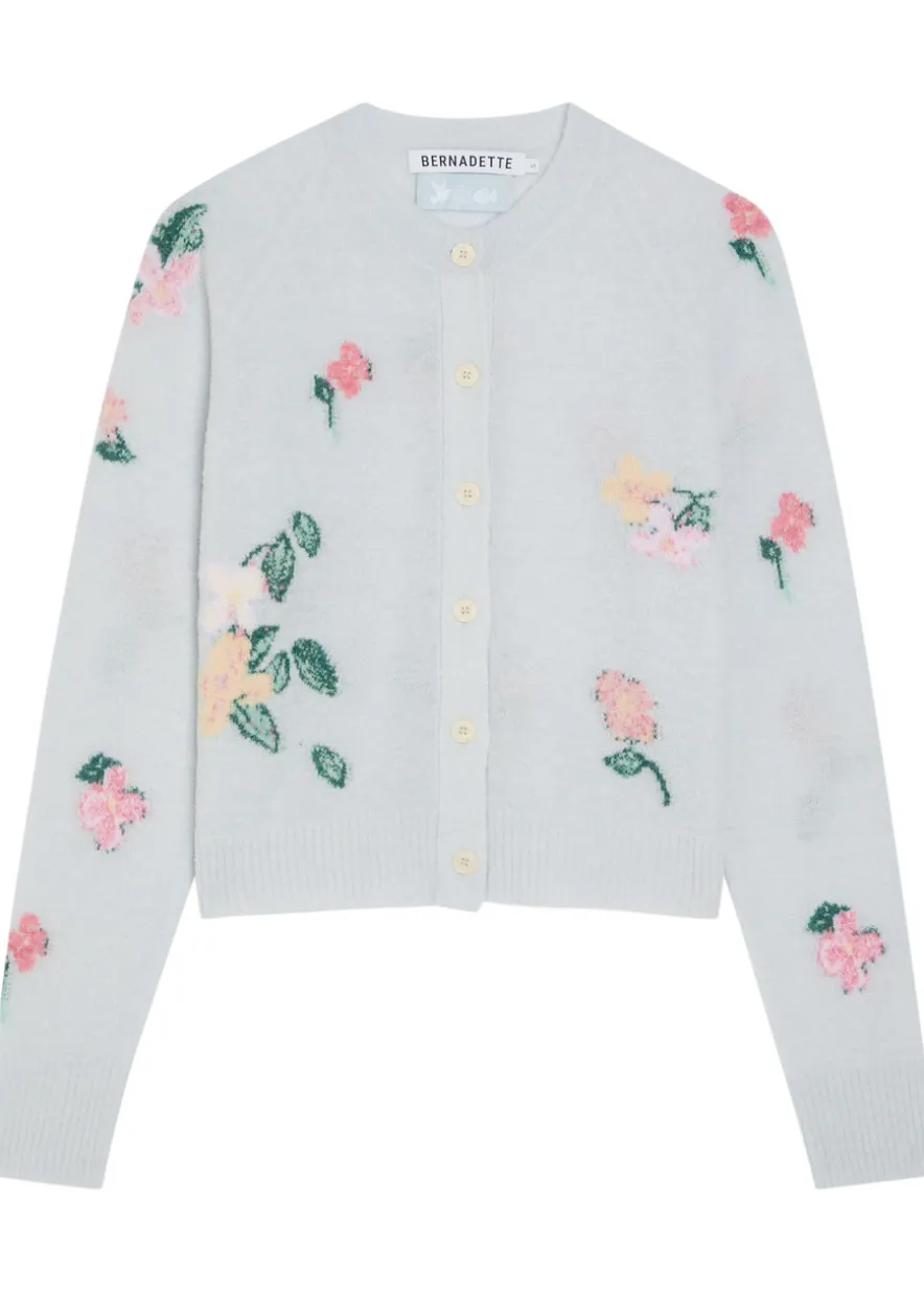 Clemence floral wool-blend cardigan