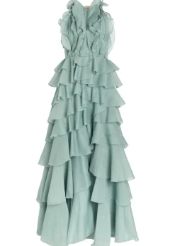 Cleo ruffled chiffon gown