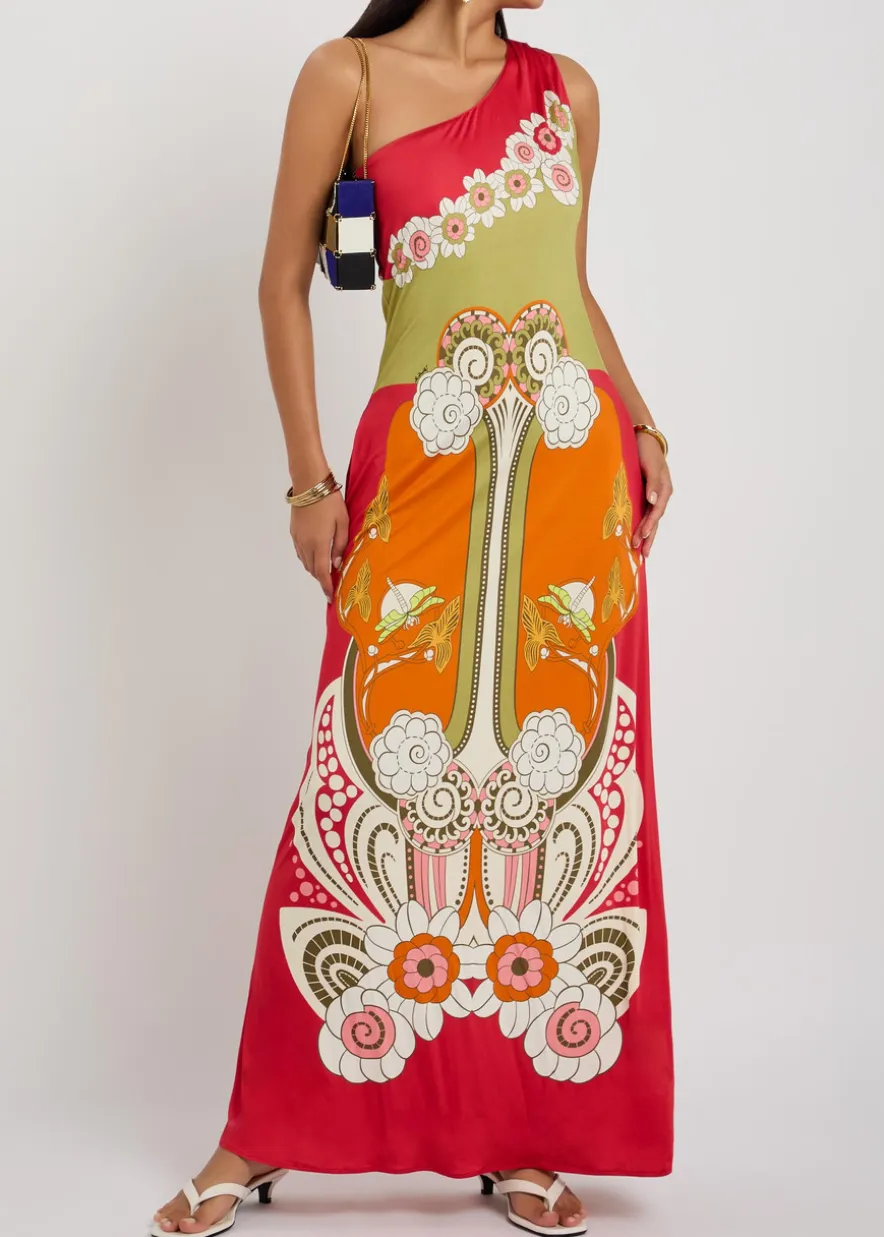 Clingy Roy printed stretch-jersey maxi dress