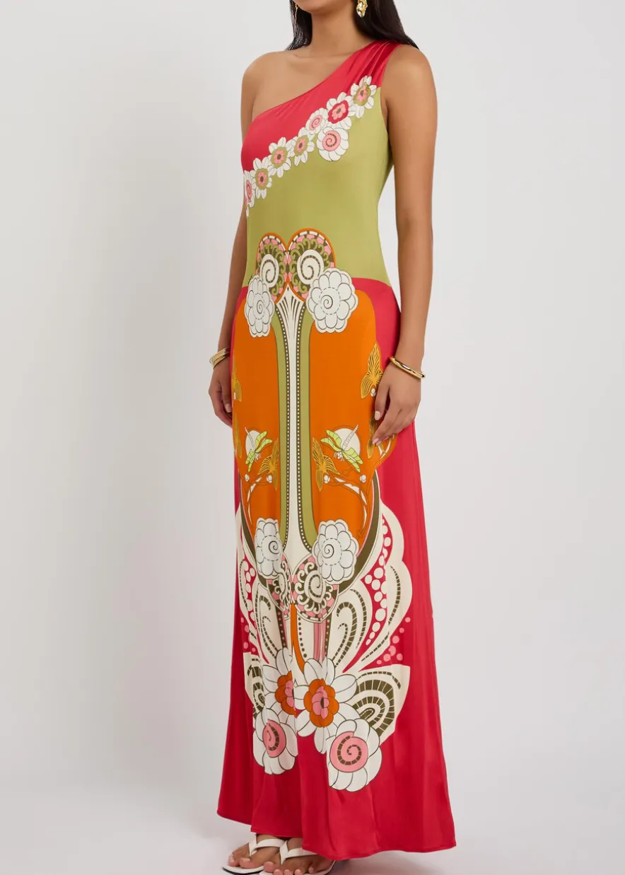 Clingy Roy printed stretch-jersey maxi dress