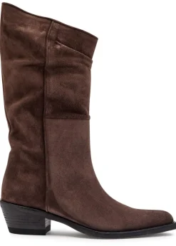 Clive 35 draped suede mid-calf boots