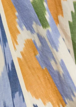 Clodette printed cotton and linen-blend midi dress