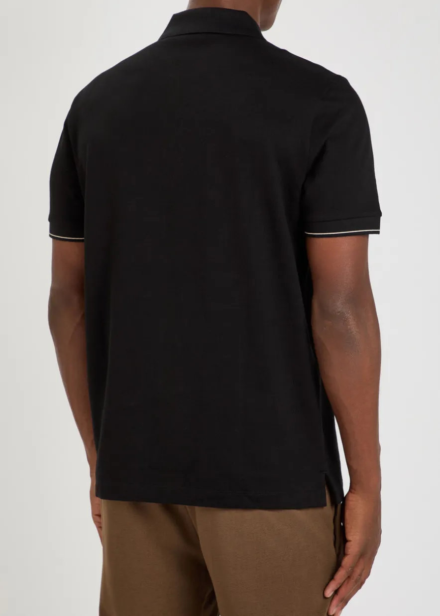 Close-knit cotton polo shirt