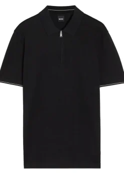 Close-knit cotton polo shirt