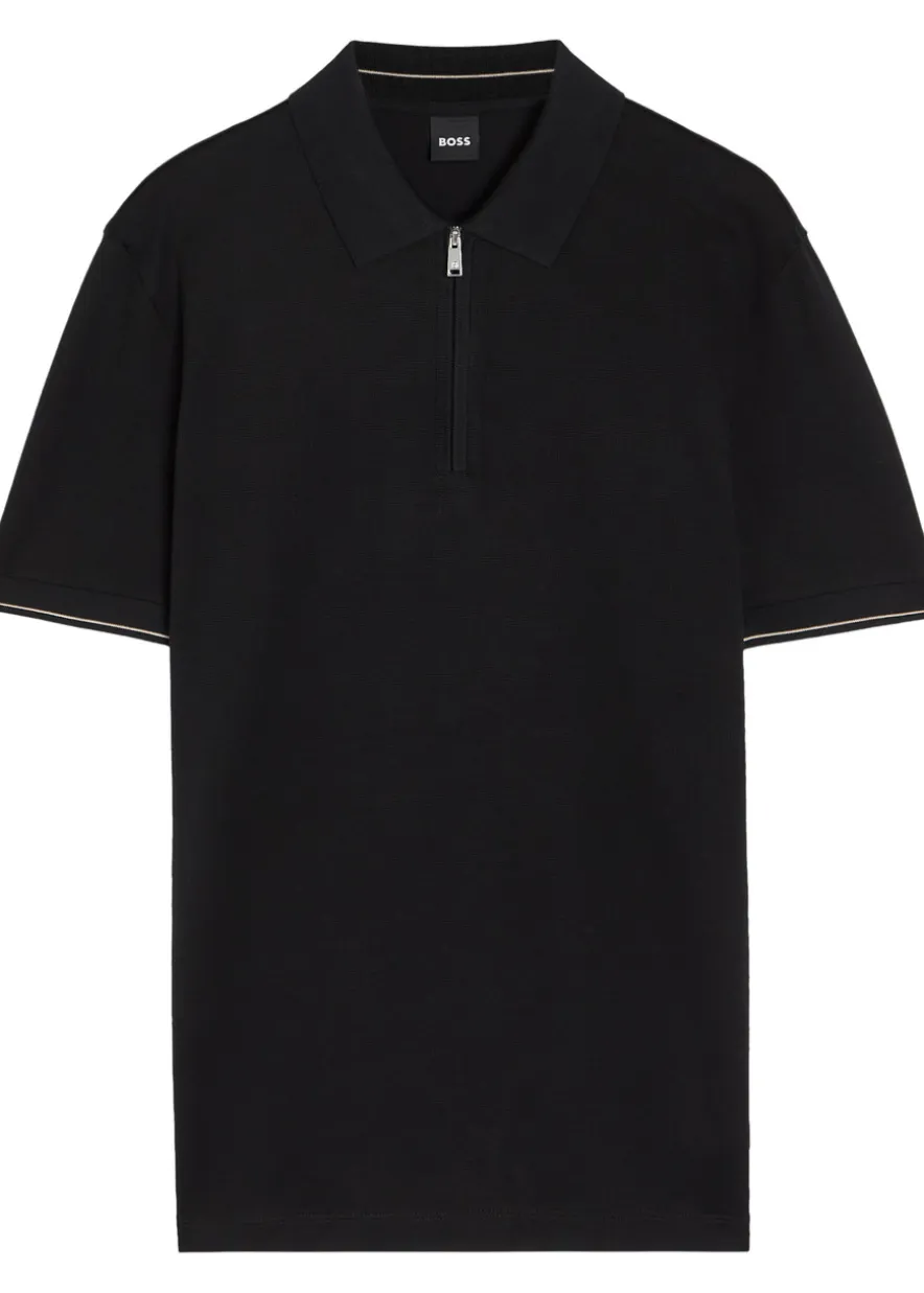Close-knit cotton polo shirt