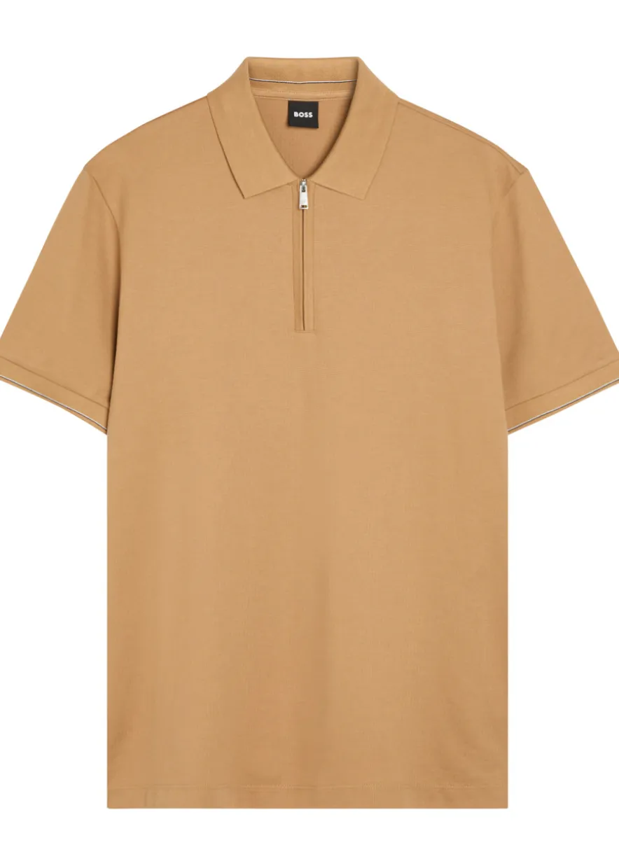 Close-knit cotton polo shirt