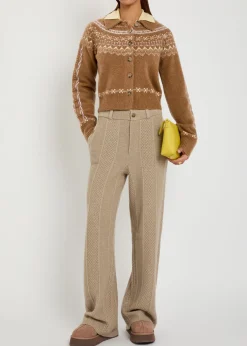 Cloud Chalet Fair Isle wool-blend cardigan