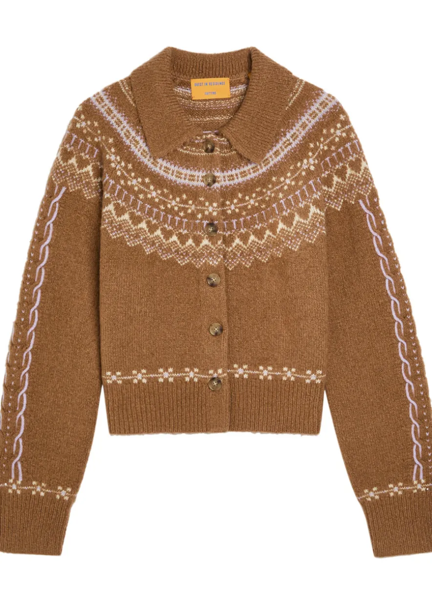 Cloud Chalet Fair Isle wool-blend cardigan