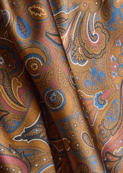 Clover paisley-print silk-blend midi skirt