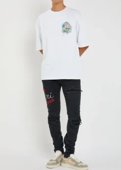Club Amiri MX1 appliquéd skinny jeans