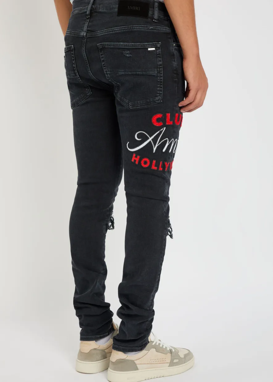 Club Amiri MX1 appliquéd skinny jeans