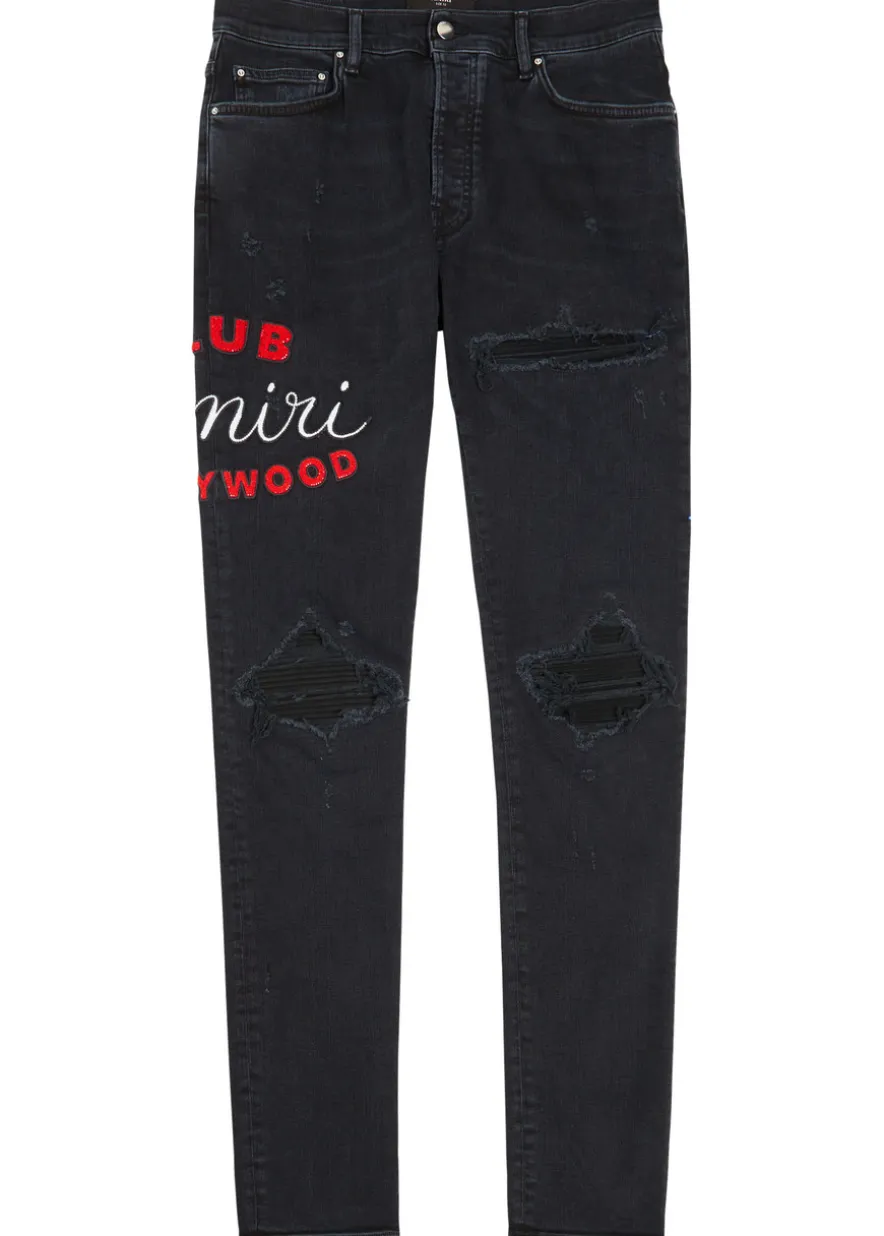 Club Amiri MX1 appliquéd skinny jeans