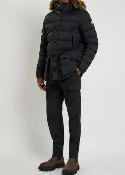 Clunye faux fur-trimmed nylon jacket