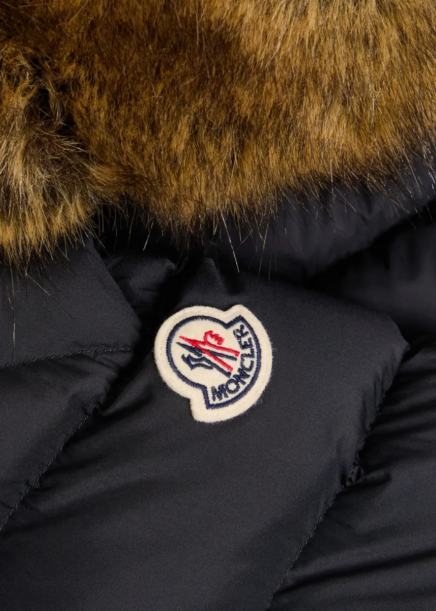 Clunye faux fur-trimmed nylon jacket