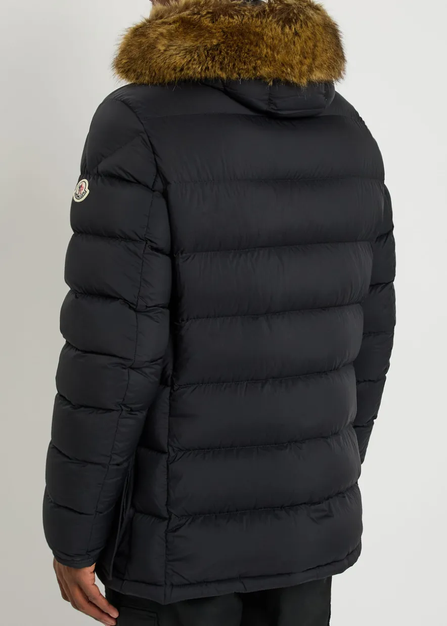 Clunye faux fur-trimmed nylon jacket
