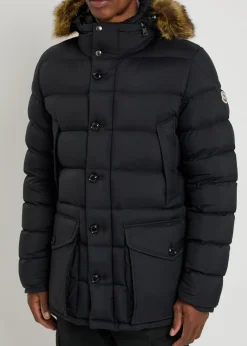 Clunye faux fur-trimmed nylon jacket