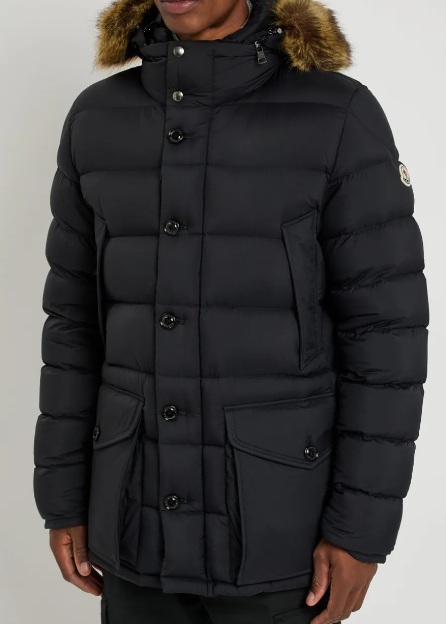 Clunye faux fur-trimmed nylon jacket