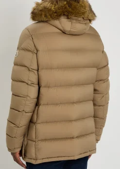 Clunye faux fur-trimmed nylon jacket