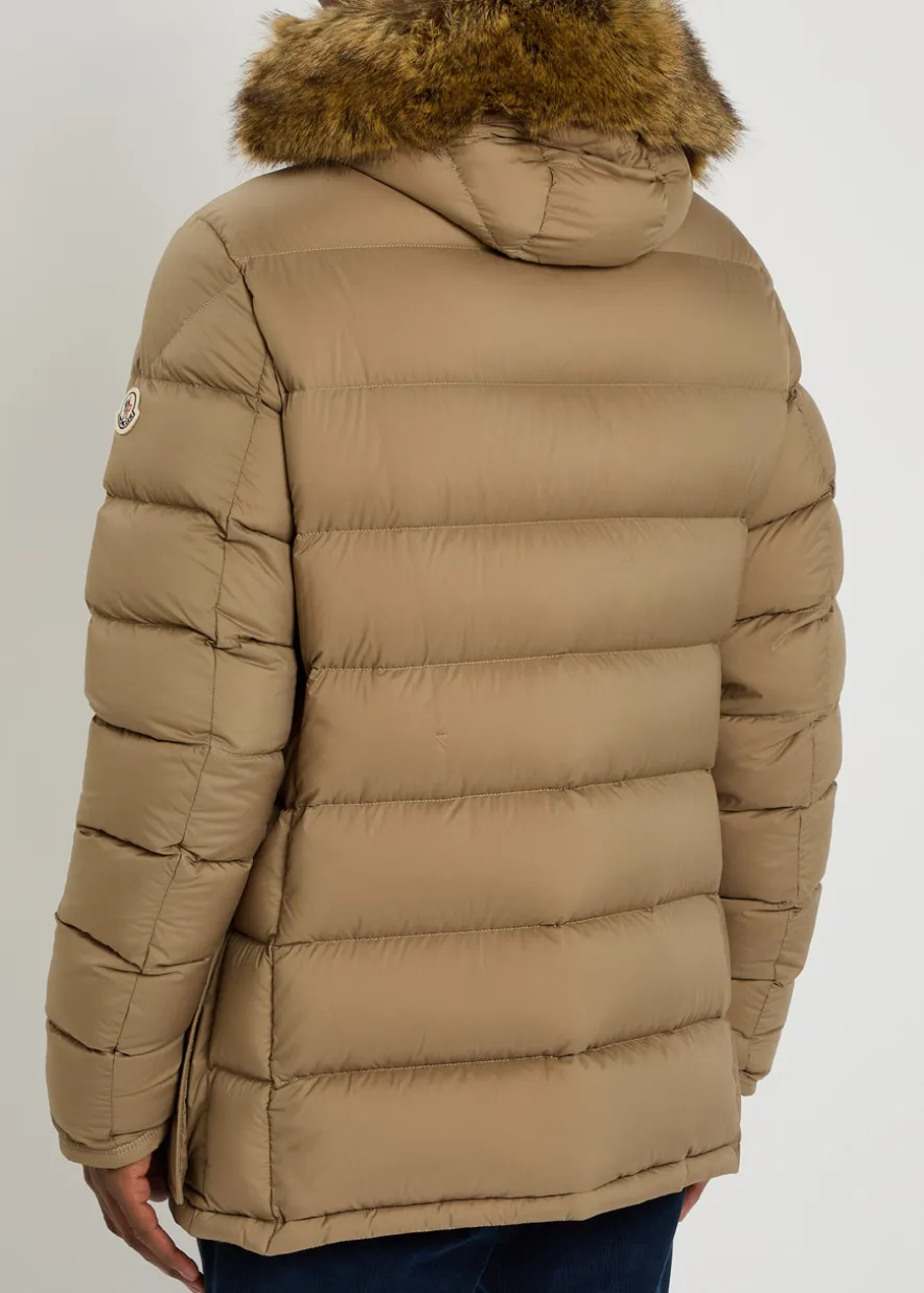 Clunye faux fur-trimmed nylon jacket
