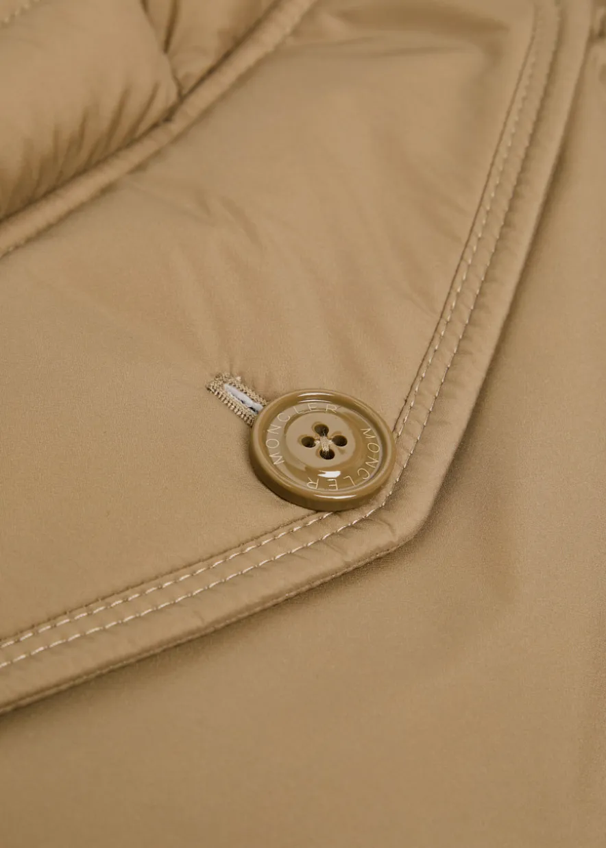 Clunye faux fur-trimmed nylon jacket