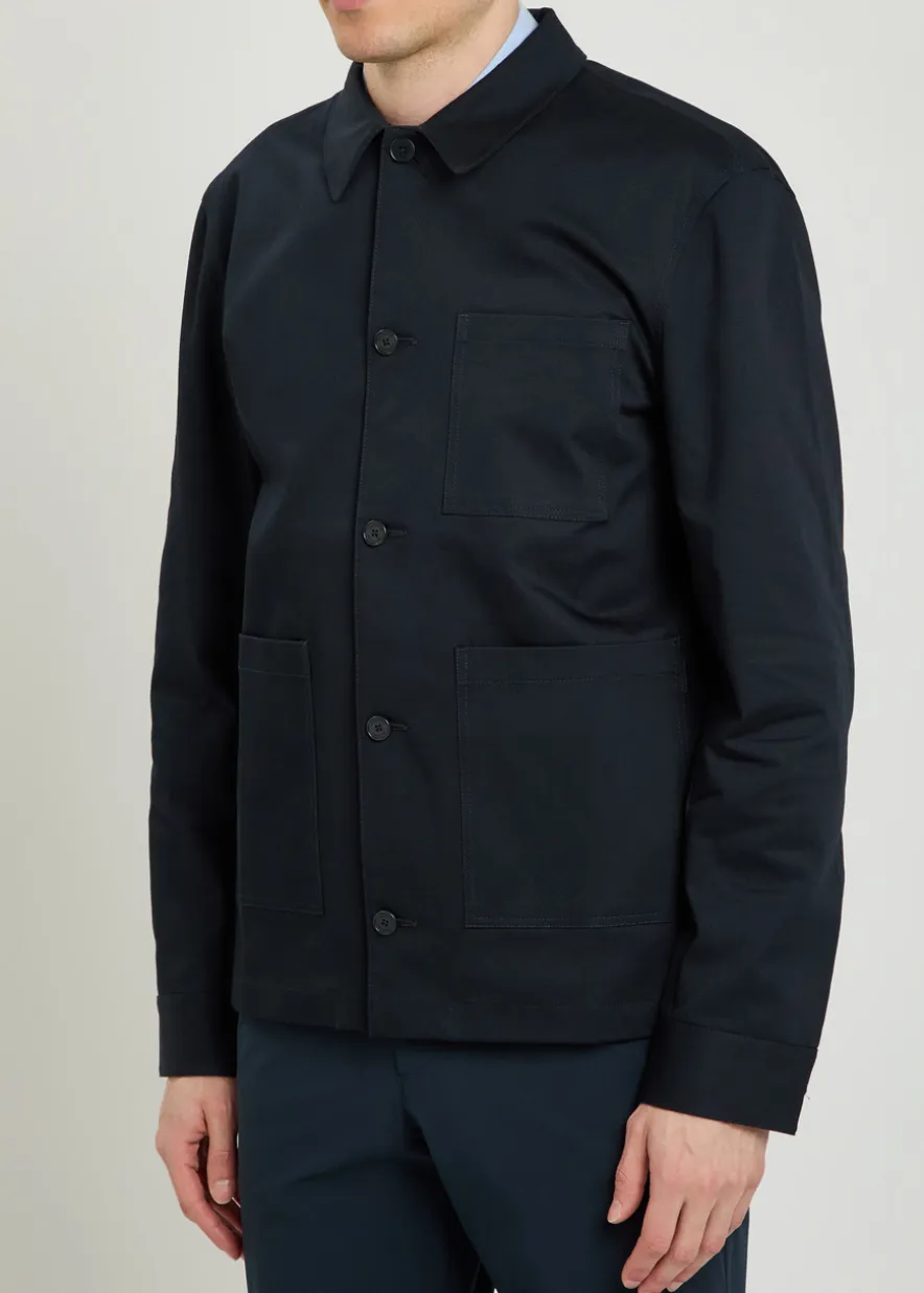 Coach patch pocket stretch-cotton overshirt