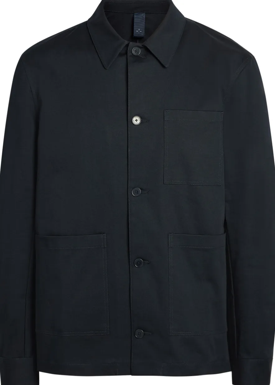 Coach patch pocket stretch-cotton overshirt