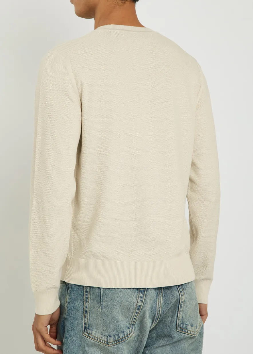 Coast piqué silk and cotton-blend jumper
