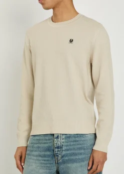 Coast piqué silk and cotton-blend jumper