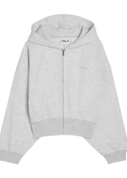 Cocoon hooded jersey sweatshirt